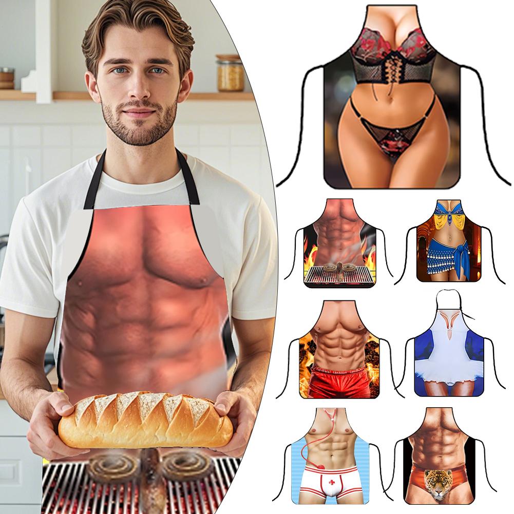 Home Cooking Dinner - Creative Sexy Apron Kitchen Apron Funny
