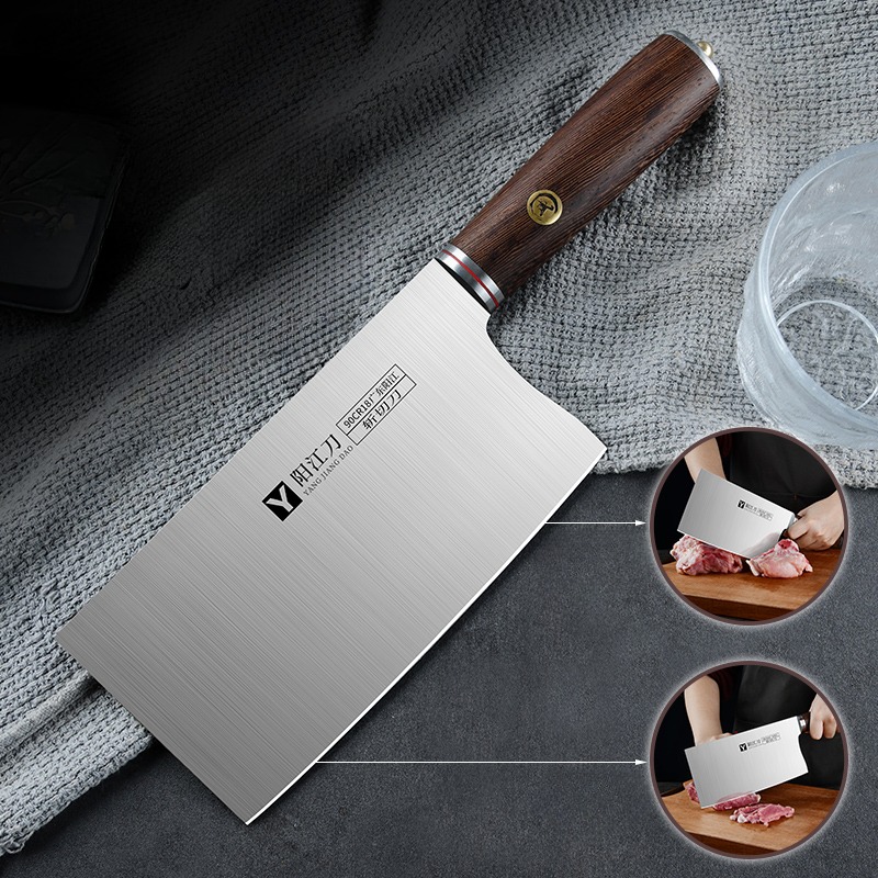 Wok Carbon Steel - High-end Chinese Kitchen Knife, Professional Kitchen
