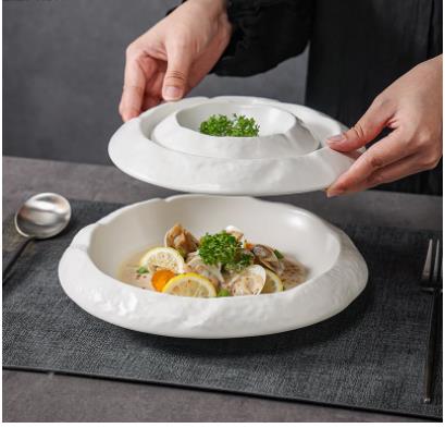 Home Cooking Dinner - Irregular Shape Exquisite Cooking Dishes Ceramic