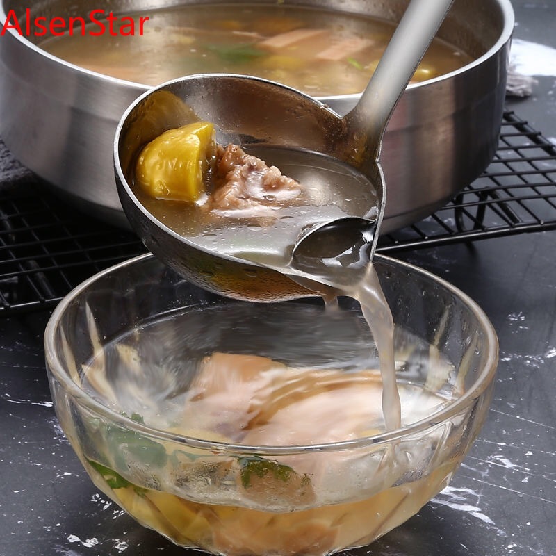 Home Cooking Dinner - Long Handle Oil Soup Separate Spoon