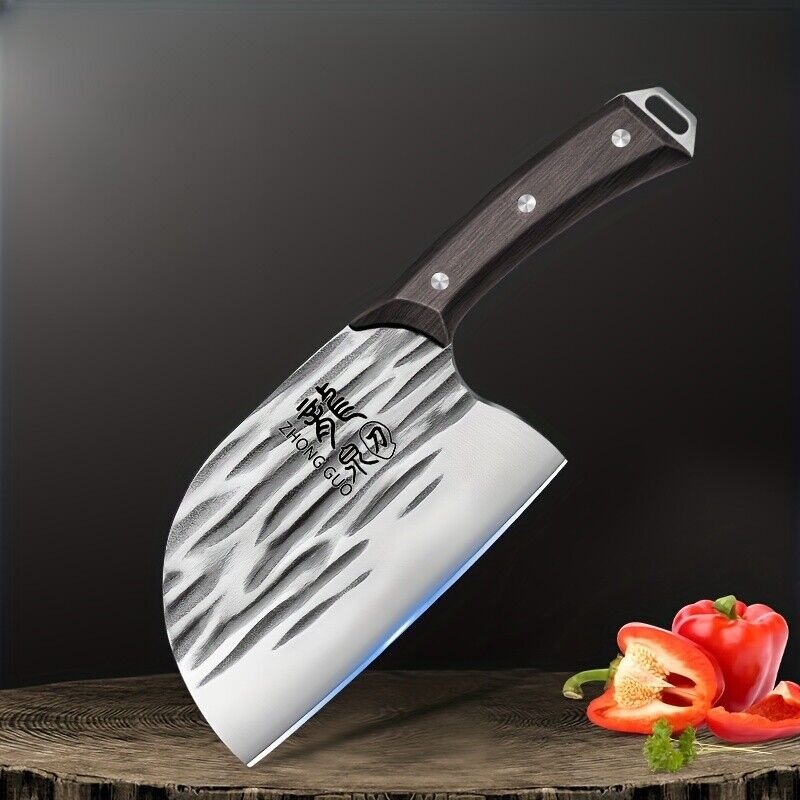 1PC Forged kitchen knife, hous - Wok Carbon Steel review and price