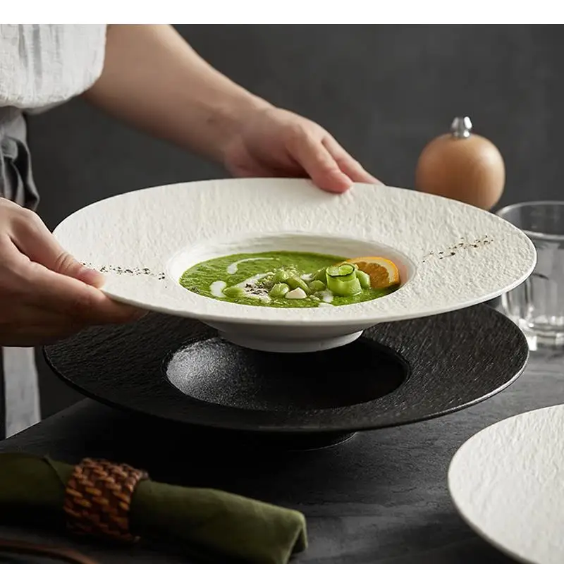 Ceramic Pasta Steak Plate Roun - Home Cooking Dinner review and price