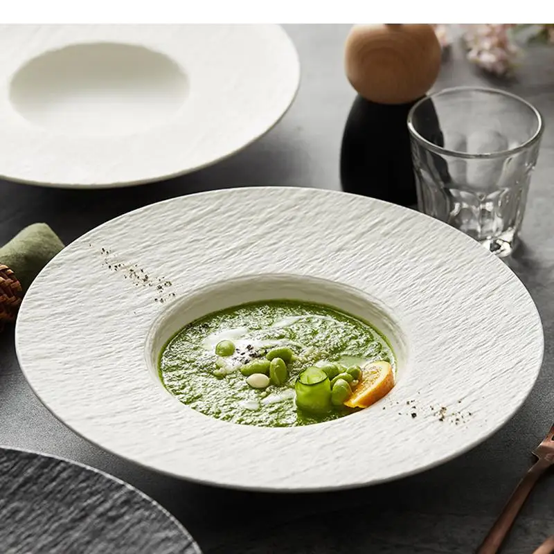 Ceramic Pasta Steak Plate Roun - Home Cooking Dinner review and price