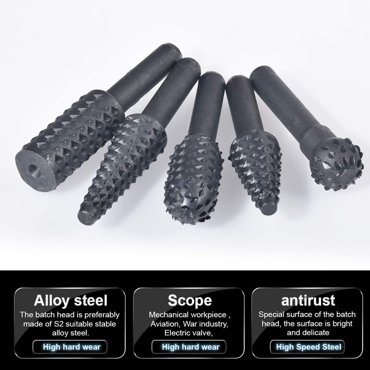 5PCS Drill Bit Set 1/4'' 6mm S - Wok Carbon Steel review and price