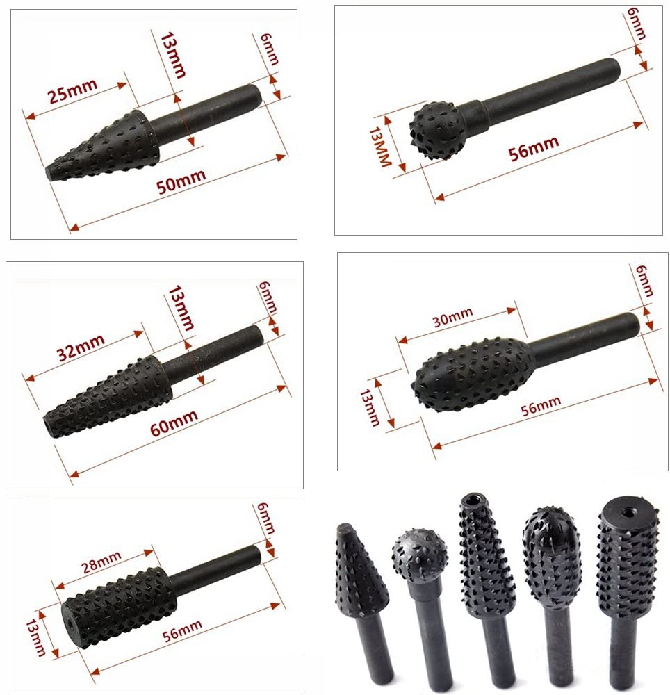 5PCS Drill Bit Set 1/4'' 6mm S - Wok Carbon Steel review and price