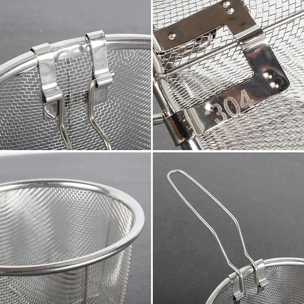 Round Fry Basket with Folding  - Home Cooking In French review and price