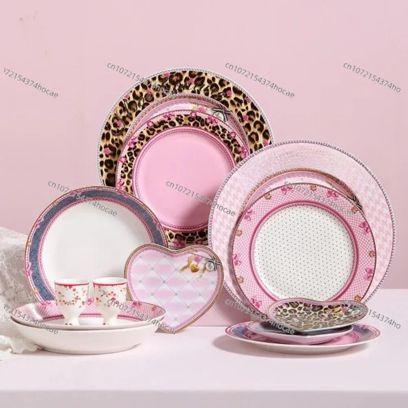Pink Heart Shaped Ceramic Plat - Home Cooking Dishes review and price