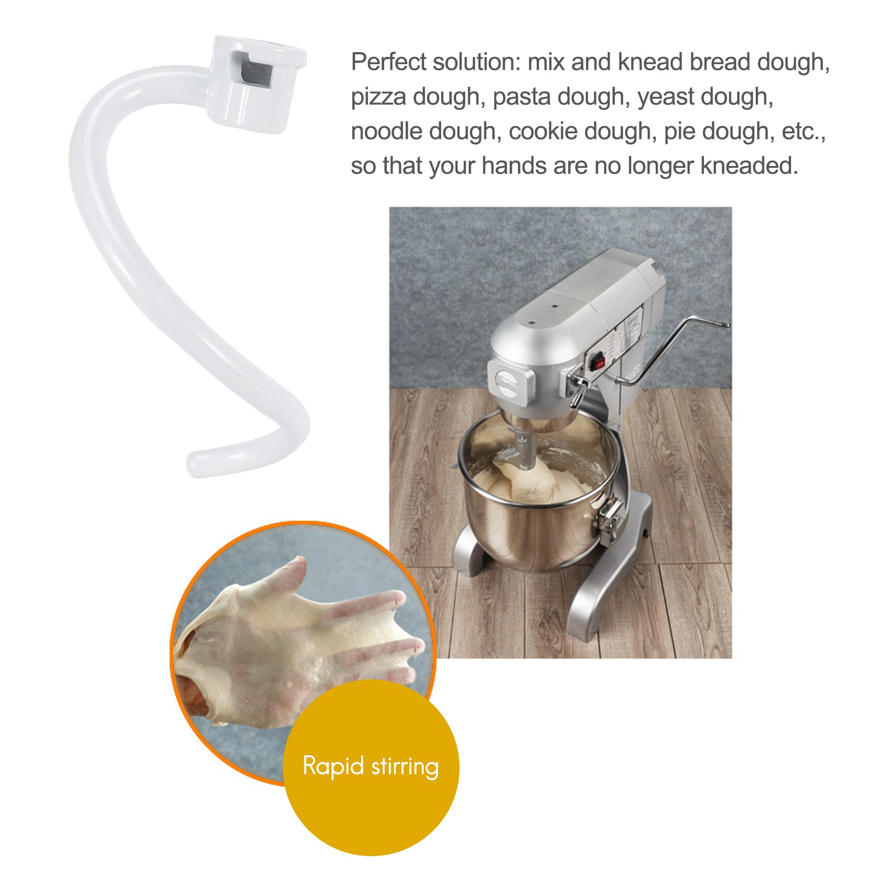 StirrerSpiral Dough Hook Repla - Kitchenaid Mixer Pro 600 review and price