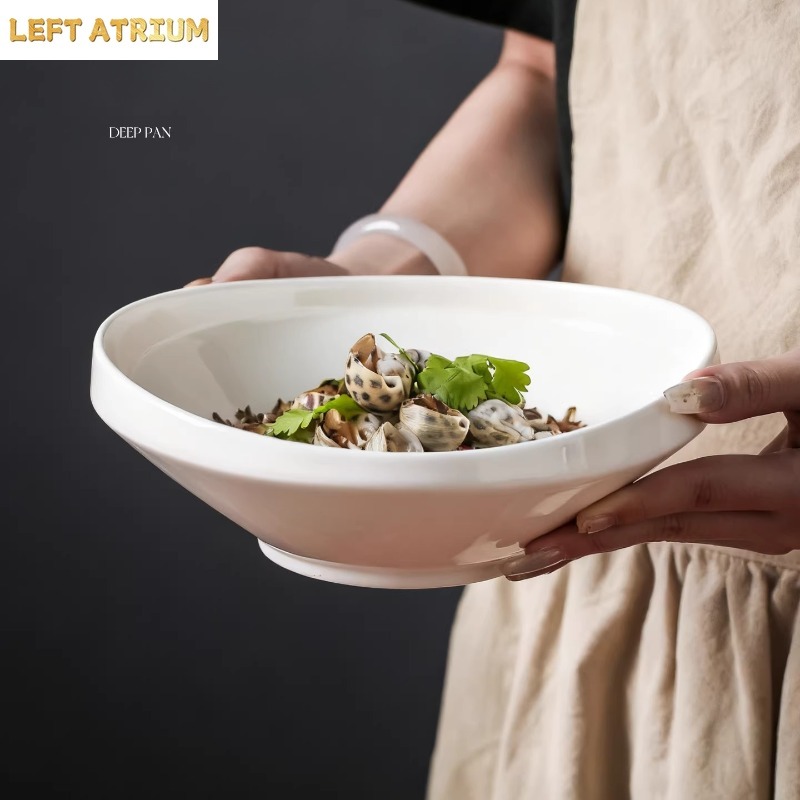 7-inch Uniquely Shaped White C - Home Cooking Dinner review and price