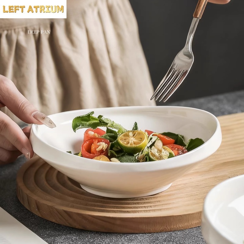 7-inch Uniquely Shaped White C - Home Cooking Dinner review and price