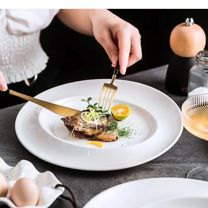 Simple Round Cutlery Ceramic P - Home Cooking Dinner review and price