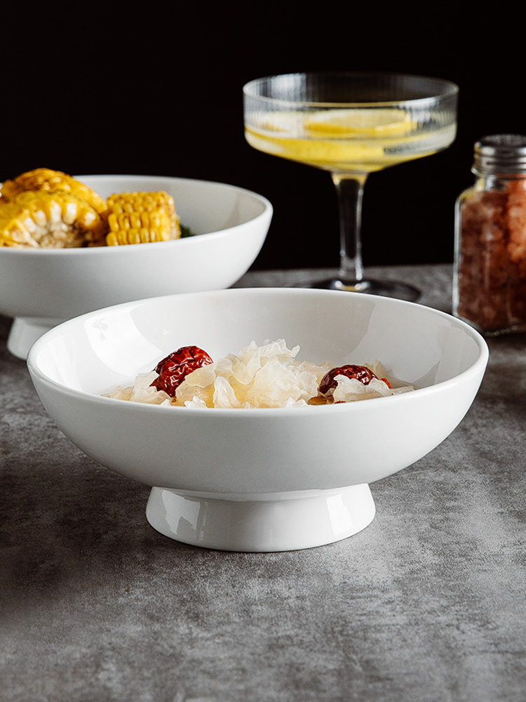 Pure White Ceramic Pastry Frui - Home Cooking Dishes review and price
